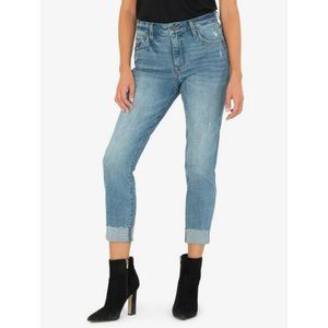 KUT Catherine High Rise Fab Ab Boyfriend Jeans Size 4